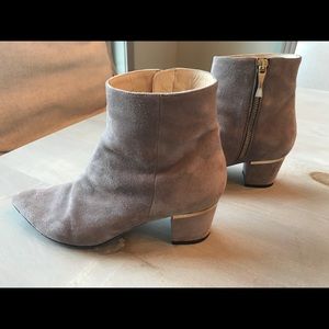 Kate Spade Taupe Suede Bootie